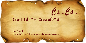 Csellár Csanád névjegykártya